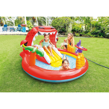 Dino Fountain Play Centre Kids Inflatable Garden Outdoor