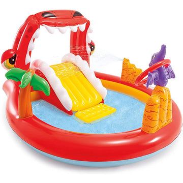 Dino Fountain Play Centre Kids Inflatable Garden Outdoor