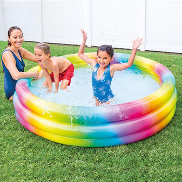 168cm Rainbow 3 Rings XL Inflatable Paddling Pool
