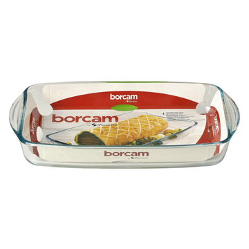 Borcam Clear Glass 33X19cm Food Pie Pasta Baking Oven Dish Tray