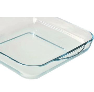 Clear Glass 28X28cm Square Food Pasta Baking Oven Dish Tray