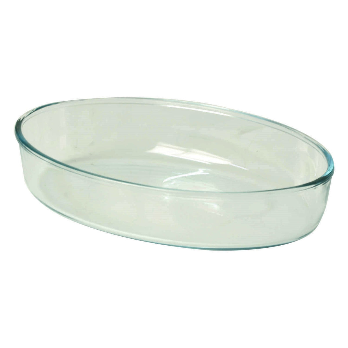 Borcam Oval Clear Glass 30X21cm Food Pie Pasta Baking Oven Dish Tray