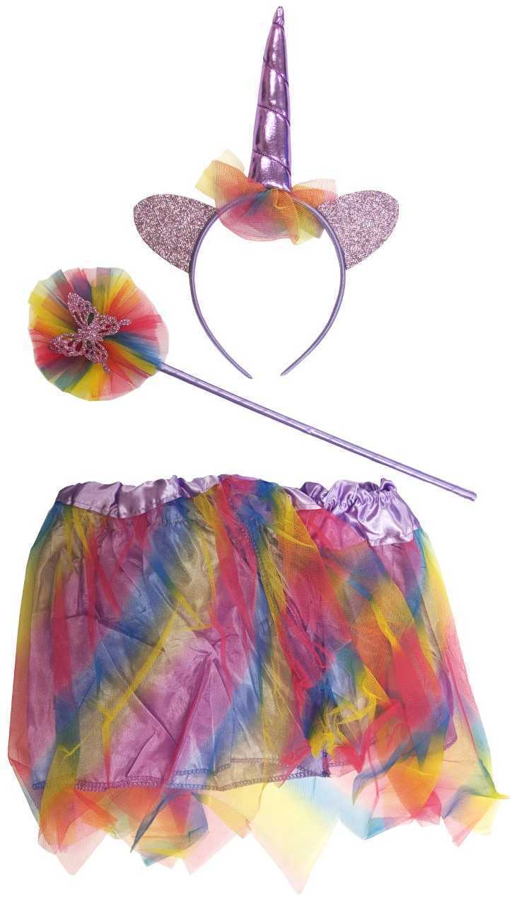 Girls Unicorn Tutu Fancy Dress Up Costume