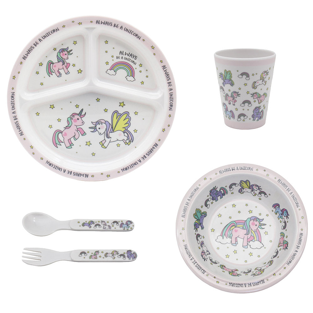 Unicorn Pink Kids Dining Set