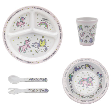 Unicorn Pink Kids Dining Set