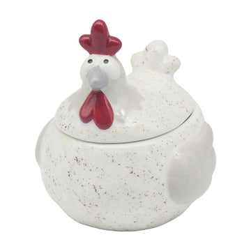 Happy Hens Ceramic With Lid Sugar Bowl