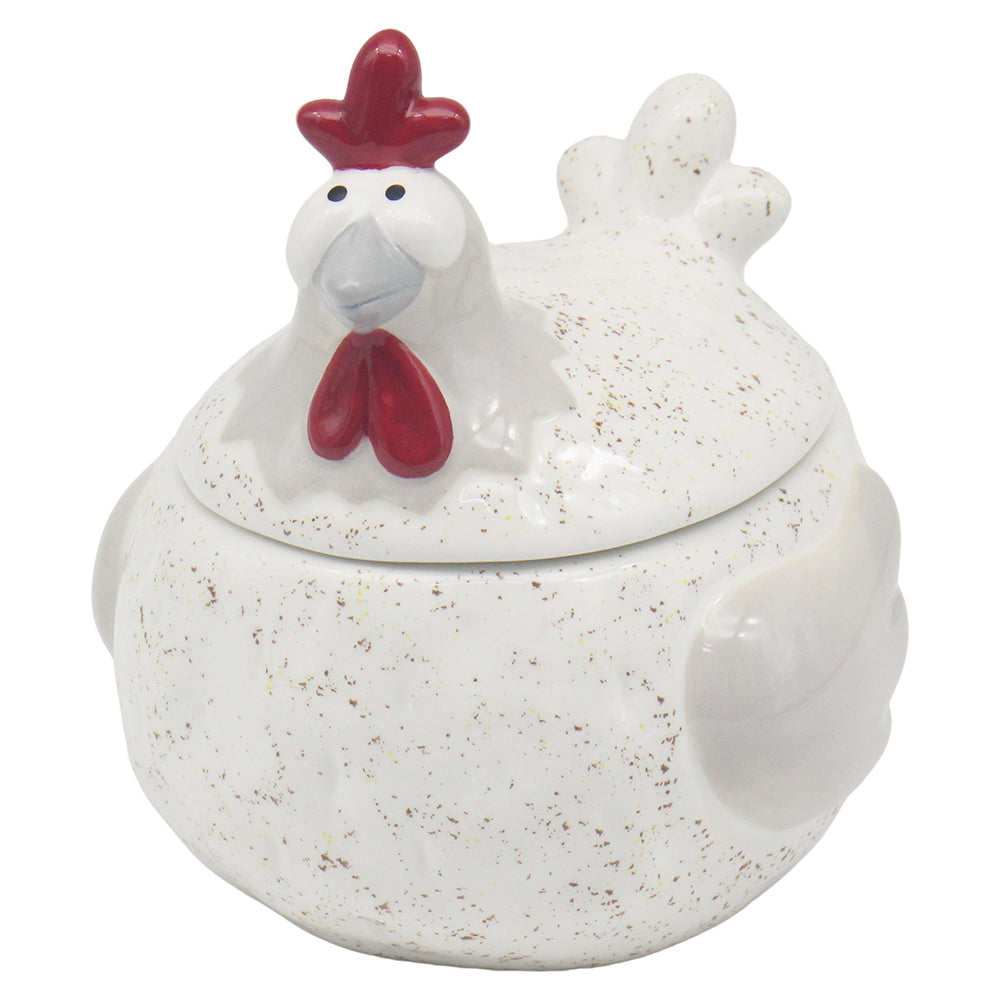 Happy Hens Ceramic Storage Jar With Lid Kitchen Canister