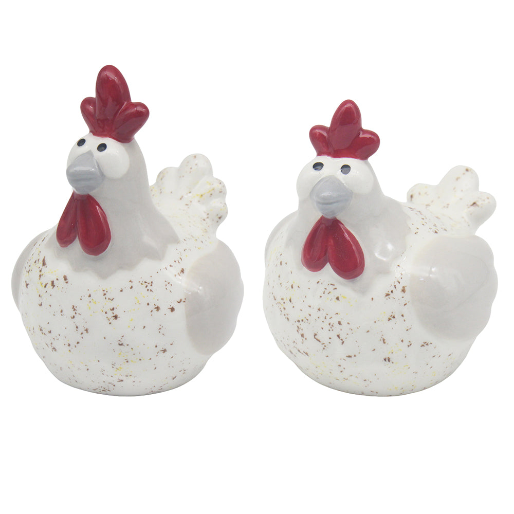 Happy Hens Ceramic  Salt & Pepper Set