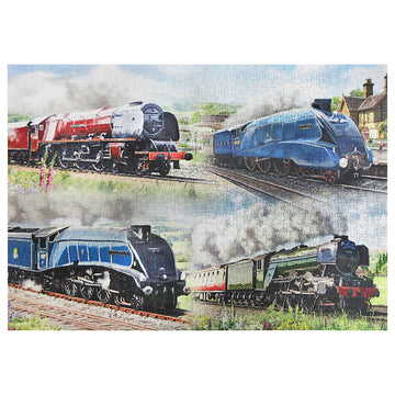 1000pc Trains Vehicle Countryside Jigsaw Puzzle