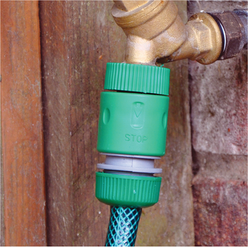 1/2" Female Snap Action Water Stop Hose Adaptor