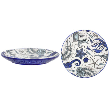 Sea Life 8.5 Inch Ceramic Side Plate