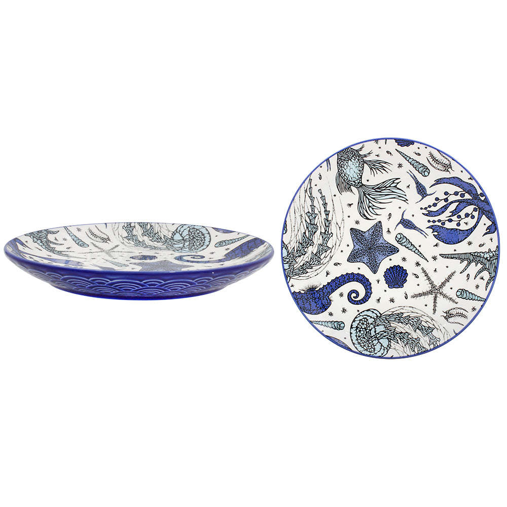 Sea Life 8.5 Inch Ceramic Side Plate