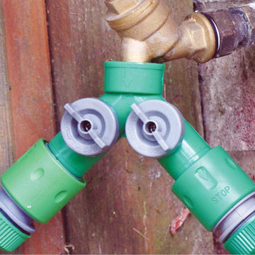 3/4" Two Way Garden Hose Splitter