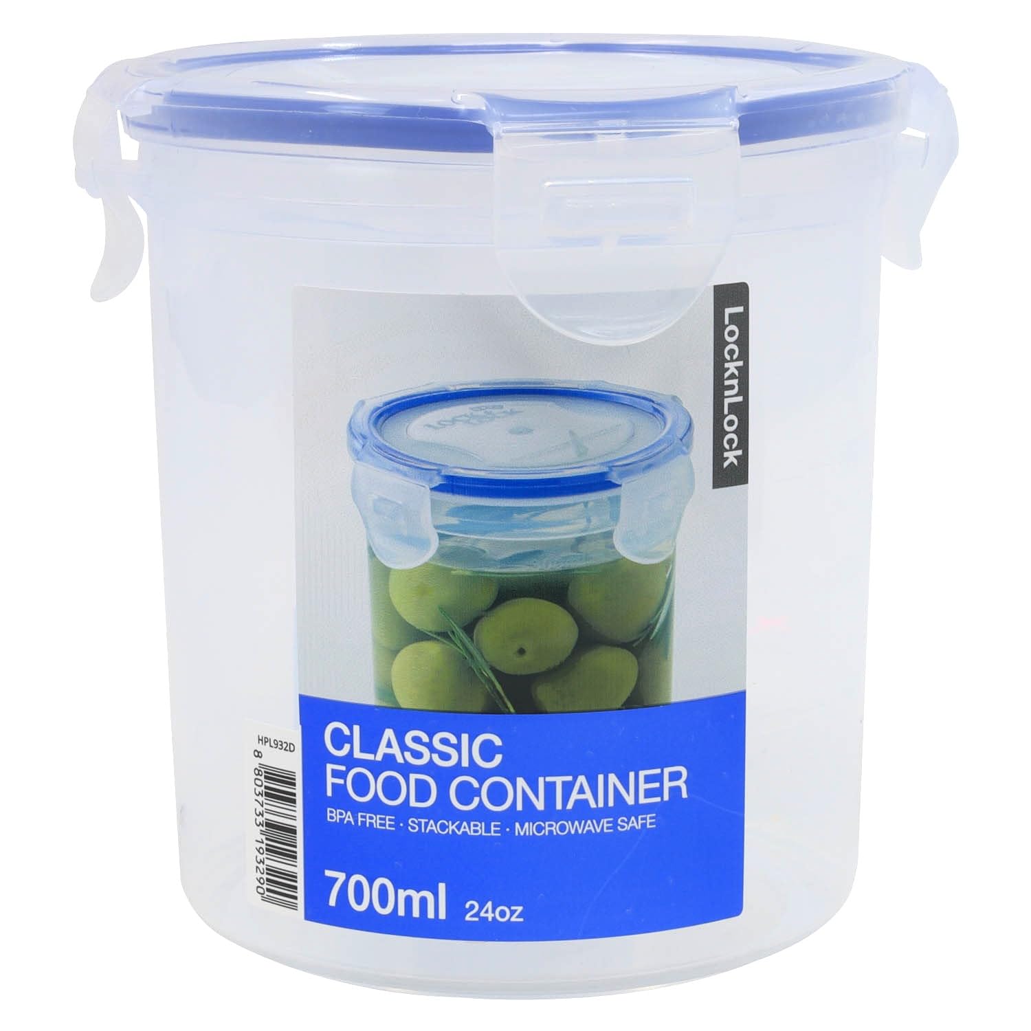 Lock & Lock Airtight Contenedor para almacenamiento de alimentos a granel,  con ruedas, 236.70 onzas/29.59 tazas, Transparente