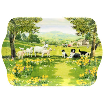 Collie & Sheep Design Small Serving Tray