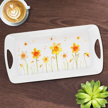 Yellow Daffodils Medium Serving Food Tray