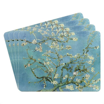 Van Gogh Almond Blossom 4pcs Cork Placemats Blue