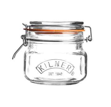 6Pcs Kilner 500ml Glass Clip Top Storage Jars