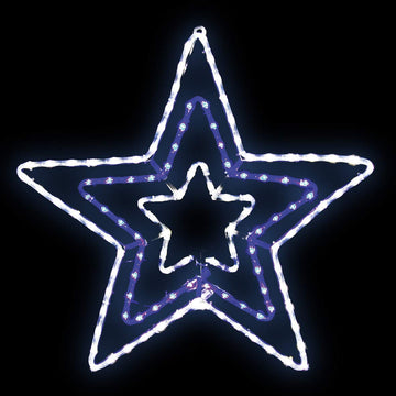120 LED Blue White 5M Star Shape Christmas Light Decoration