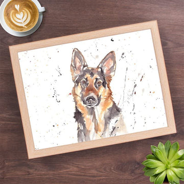 German Shepherd Dog Lap Tray Serving Laptop