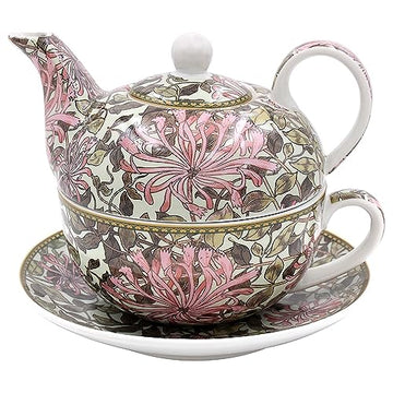 Morris Pink Honeysuckle Ceramic Tea For One