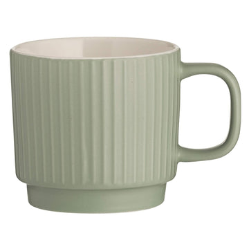 6pcs 355ml Green Embossed Mug