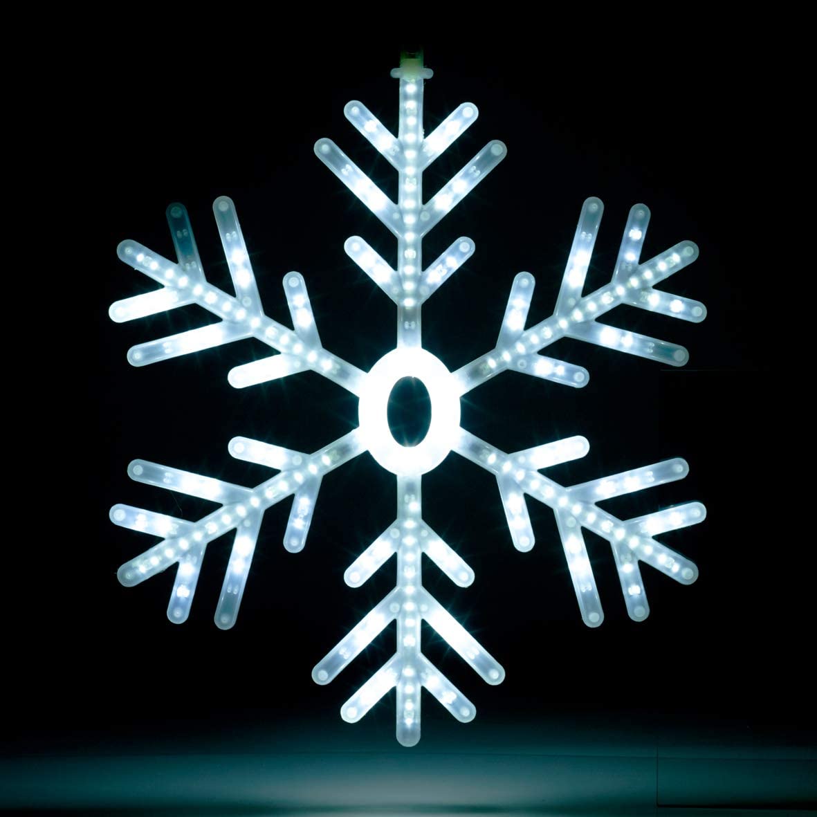 60cm Indoor Outdoor Blue And White LED Snowflake Christmas Decoration