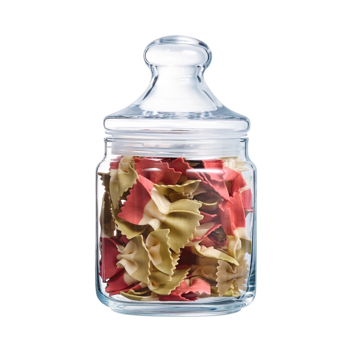 750ml Glass Storage Jar Airtight Push Top Seal Lid Canister