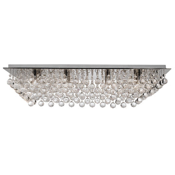 Hanna 8 Lights Chrome & Crystal Ball Flush