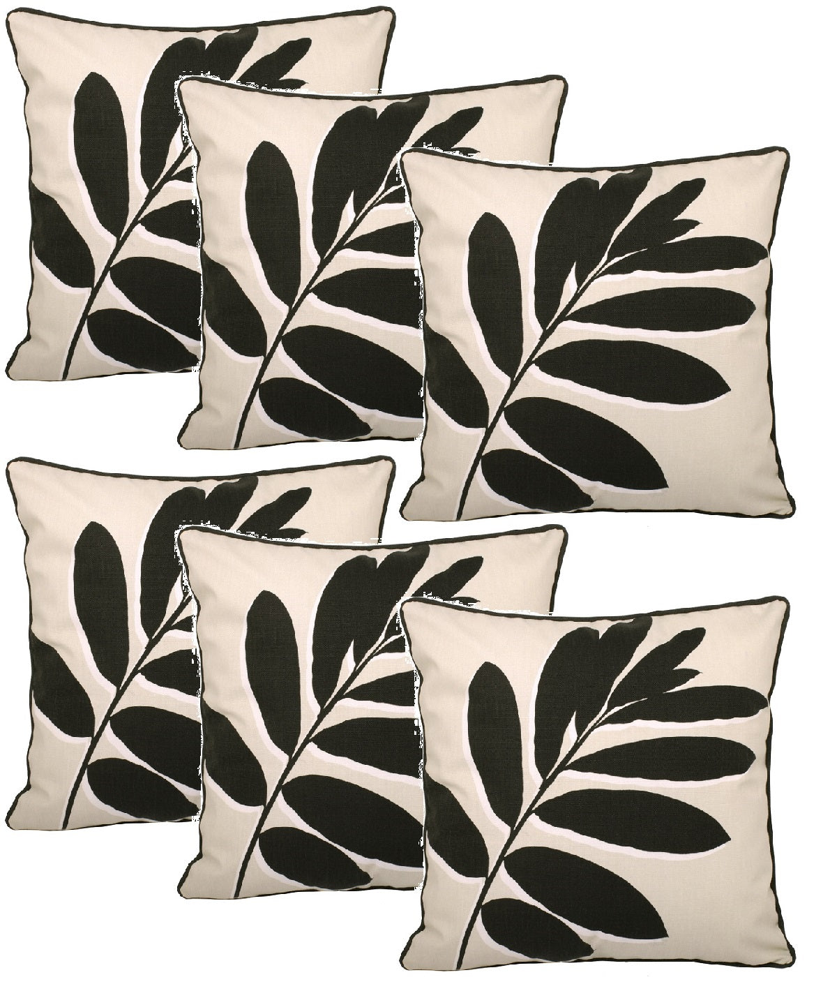 6pc Outdoor Cushion Cover Natural