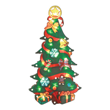 Christmas Tree Metallic Silhouette