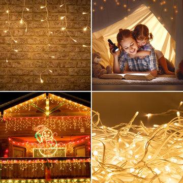 Icicle LED String Fairy Christmas Lights
