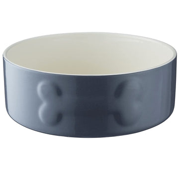 Mason Cash 20cm Grey Stoneware Bowl Pet Feeding Plate