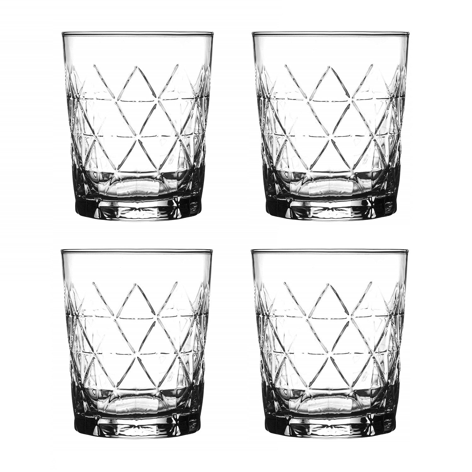 Set Of 4 Entertain Rum Whisky Drinking Glass