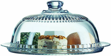 Glass Cake Dome Serving Plate Stand