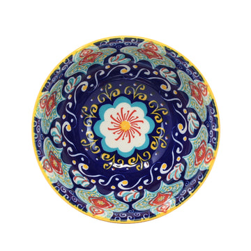 13cm Yellow Ceramic Tuscany Bohemian Design Bowl