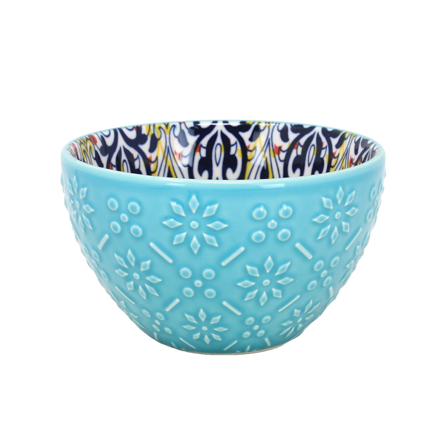 12cm Blue Ceramic Tuscany Bohemian Design Bowl
