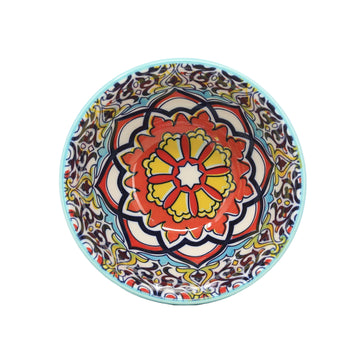 12cm Blue Ceramic Tuscany Bohemian Design Bowl