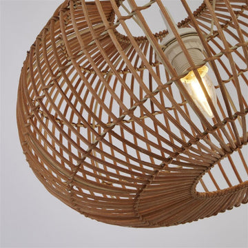 Bali Rattan Shade Ceiling Pendant