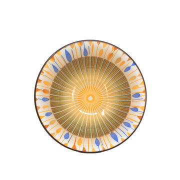 Brown Soup Bowl Ceramic Dessert Dish Rustic 15cm