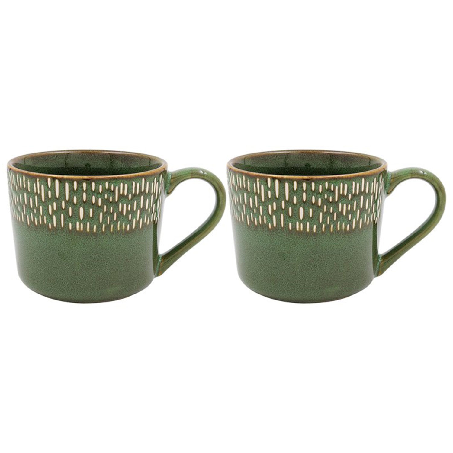 365ml Olive Green Ceramic Reactive Glaze Mug