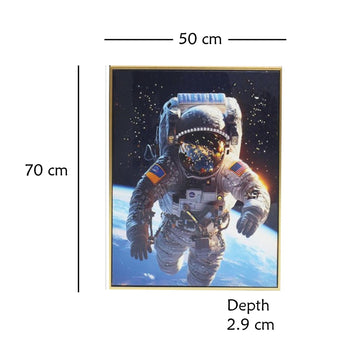 Wall Art Print Astronaut Space Man Hanging Canvas