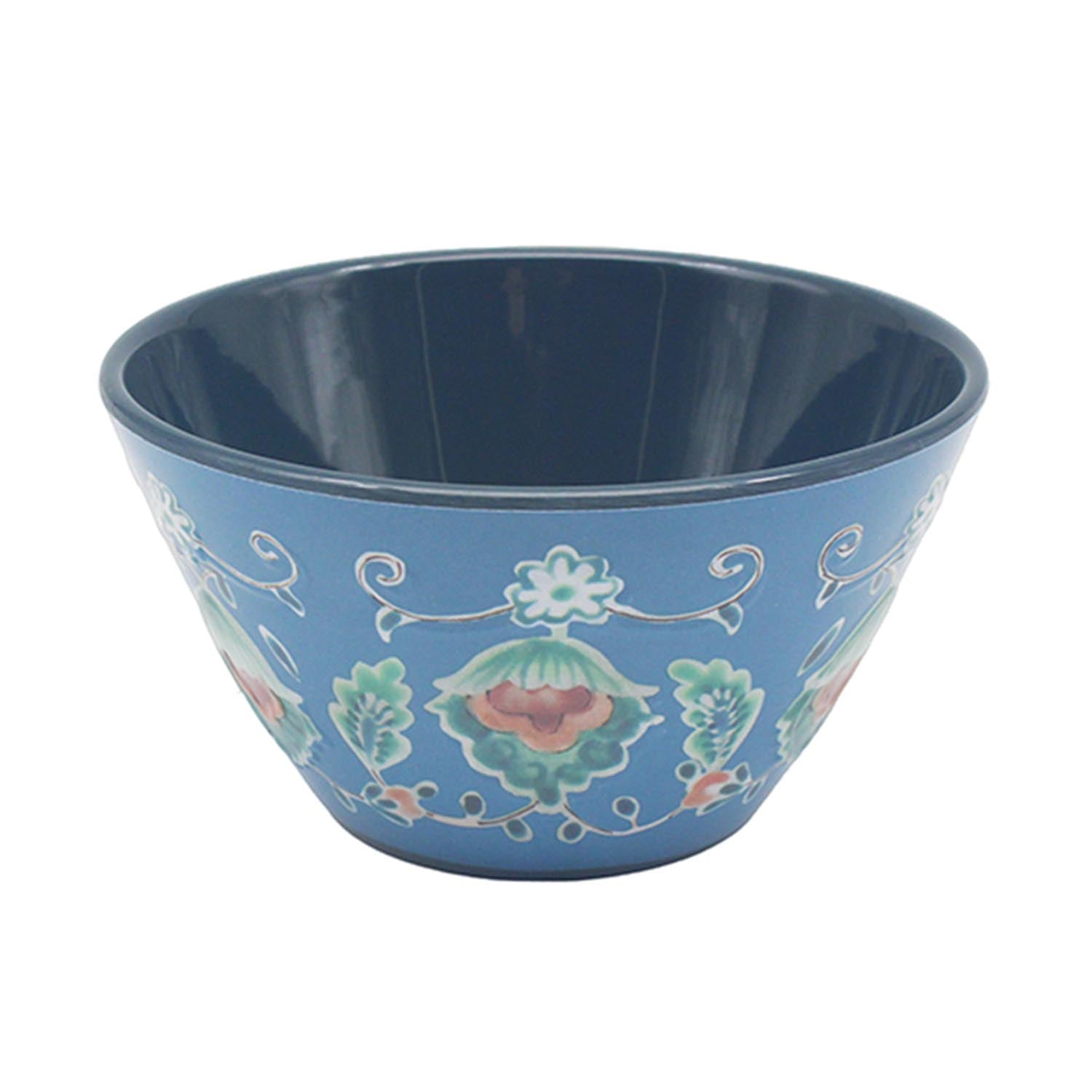 14cm Blue Melamine Tuscany Bohemian Design Soup Bowl