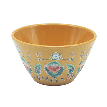 14cm Yellow Melamine Tuscany Bohemian Design Soup Bowl
