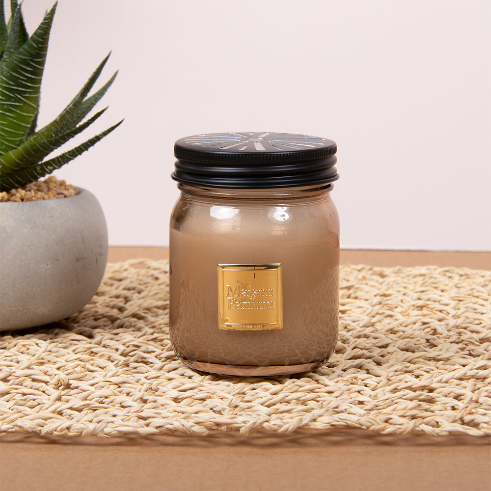 Oud Wood Inspired Room Fragrance Gel Glass Jar Air Freshener