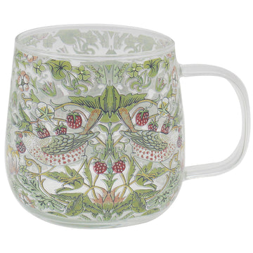 William Morris Strawberry Thief Glass Mug