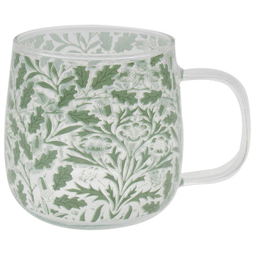 William Morris Acorn Glass Mug