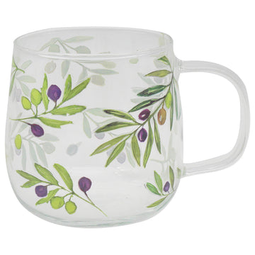 Olive Grove Glass Mug