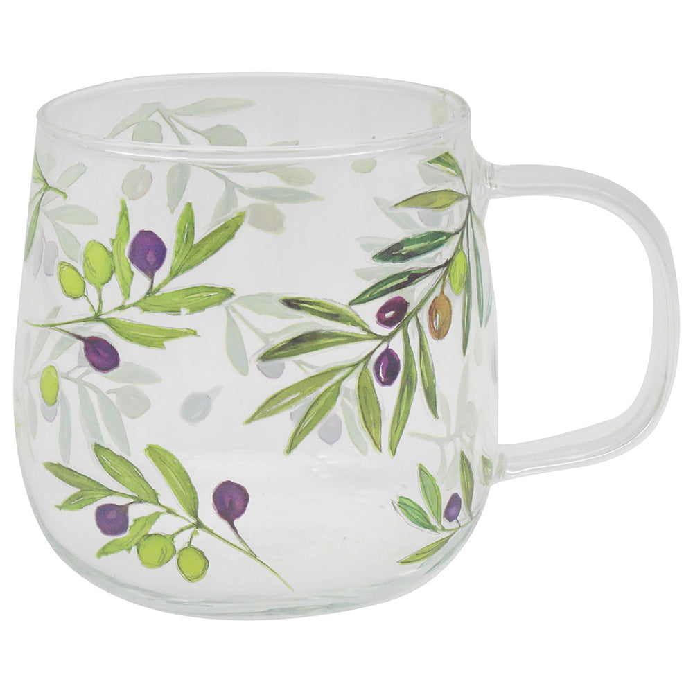 Olive Grove Glass Mug