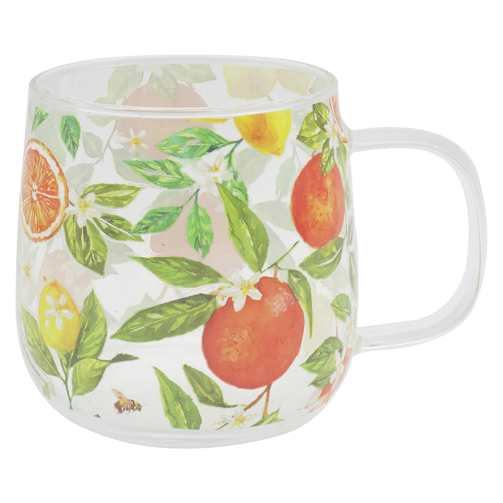 Oranges & Lemons Jennifer Rose's Glass Mug